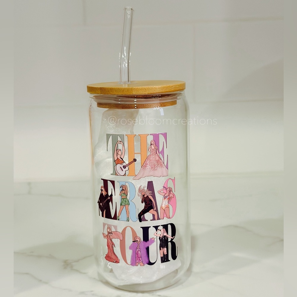 The eras tour glass cup Taylor swift cup